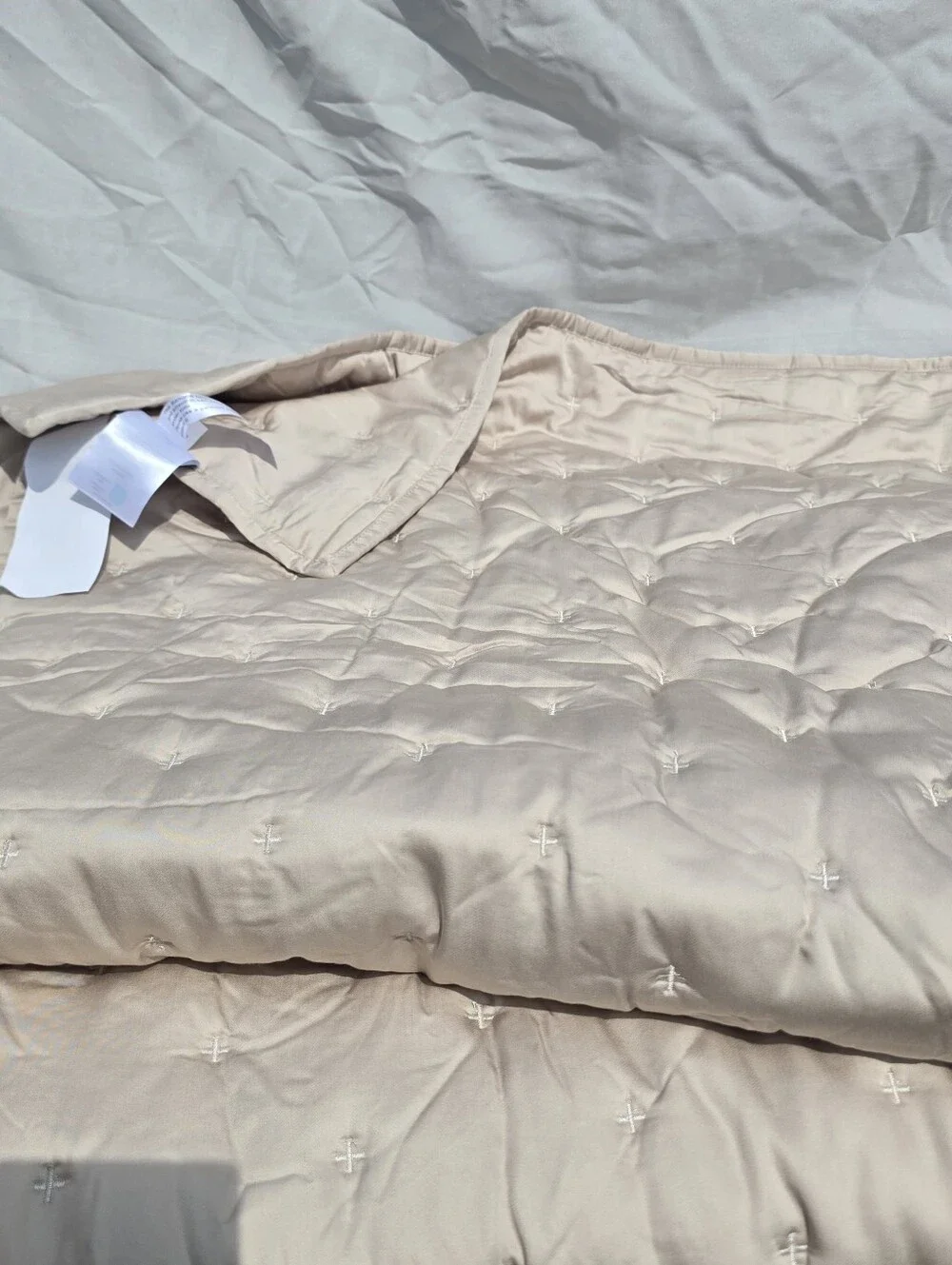 New Quince TWIN Organic bamboo Dream Quilt Sand
